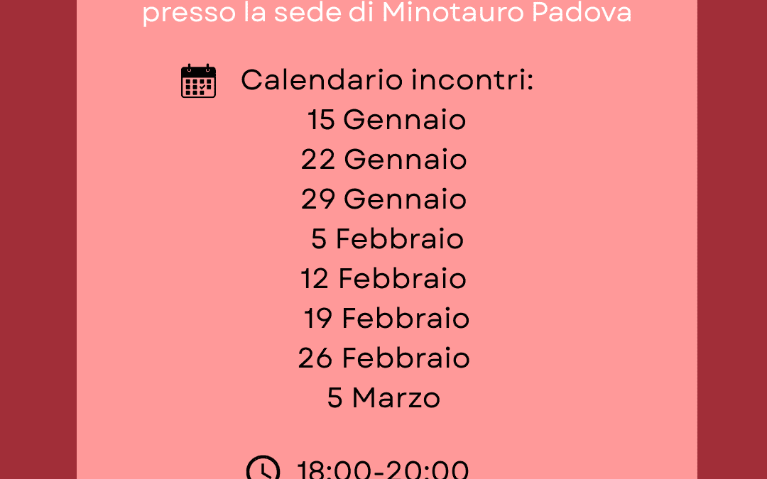 Laboratorio genitori: percorso gratuito presso la sede di Minotauro Padova